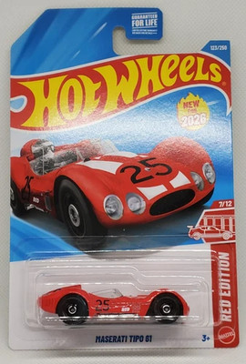 2026 Hot Wheels #123 Red Edition Maserati Tipo 61 Target Exclusive