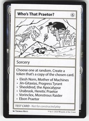 Who's That Praetor? Mystery Booster 2 Playtest Card