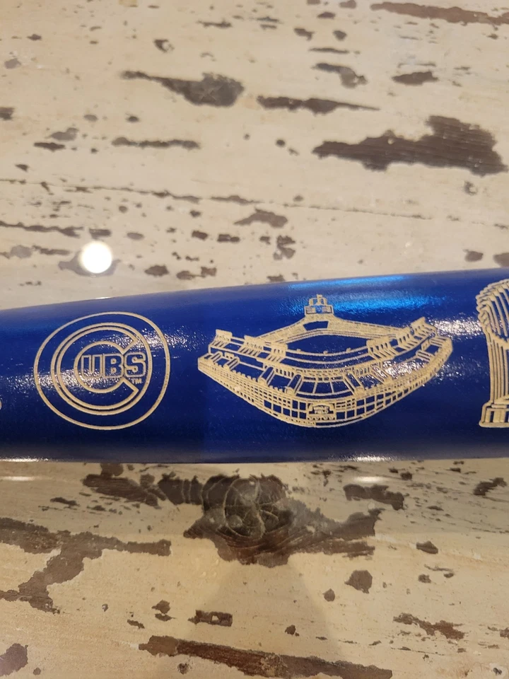 Chicago Cubs 2016 World Series Bat Numbered Edition Louisville Slugger Two-Tone - Image 4 of 4
