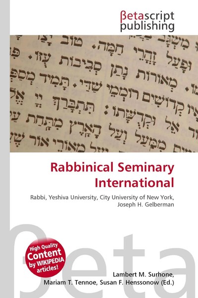 Lambert M. Surhone (U. A.) | Rabbinical Seminary International | Taschenbuch-image