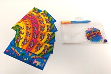 6 Pc. Vintage Lisa Frank Hollywood Bear Postalettes Envelopes Stationery
