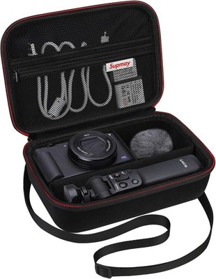 Sony ZV-1F/ZV-1/ZV-1 II Hard Travel Case with Extra Pocket for Accessories