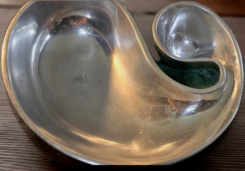 Nambe Karim Rashid 2009 Morphik Chip & Dip Tray Bowl 14” MTO 122 - Picture 2 of 8