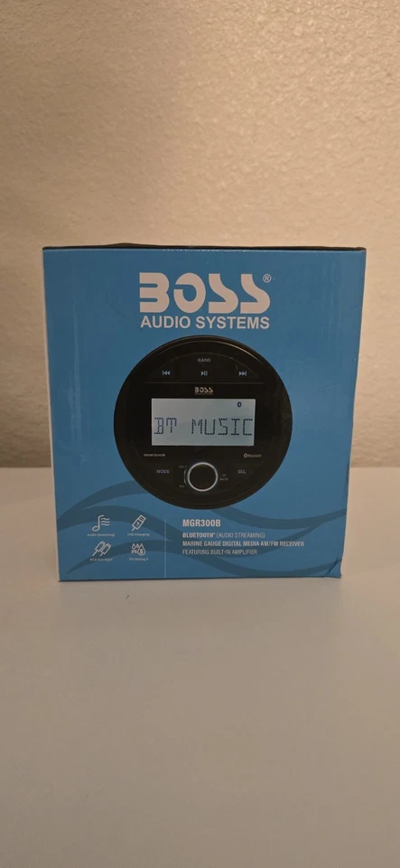 BOSS 音频系统 MGR300B 船用 立体声仪表 接收器- 蓝牙 — 第 3/4 张图片