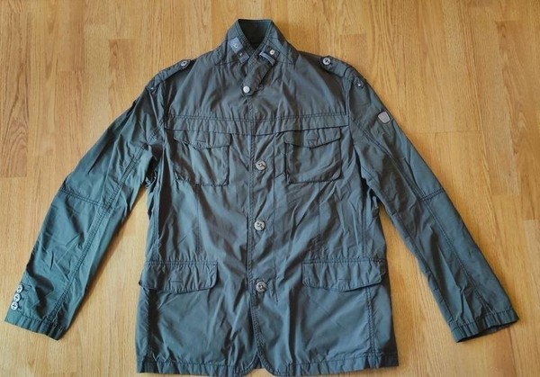 Men Bugatti Jacket Khaki Polyamide 42 / XL / 50