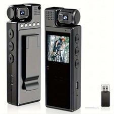 Mini Body Camera 1080P HD Portable Video Recorder with Back Clip for Daily Use