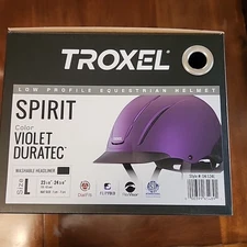 Troxel Riding Helmet Spirit Violet Duratec Low Profile Size Large 2025