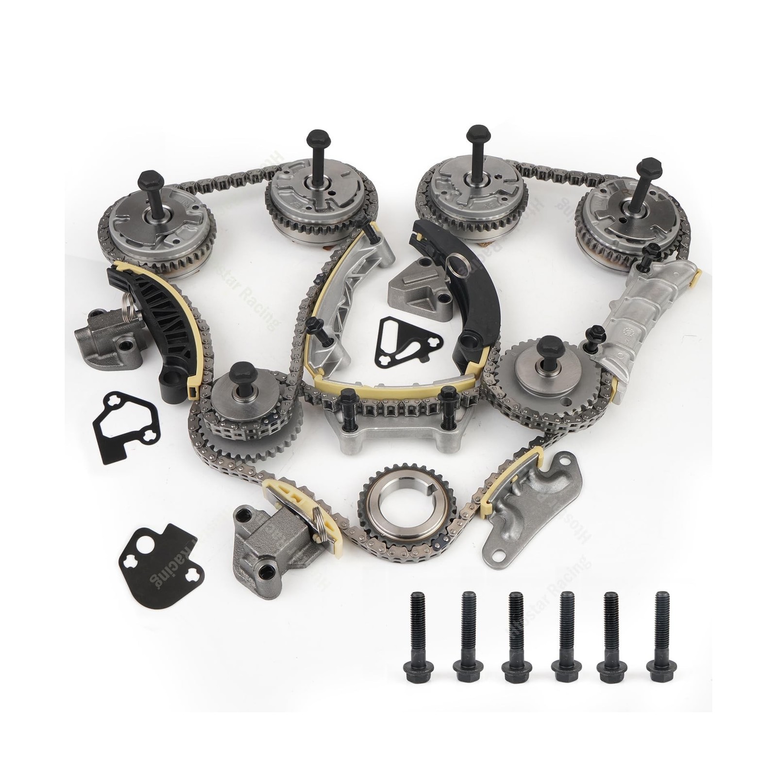 Engine Timing Chain Kit with VVT Sprocket, for Buick Cadillac Chevy GMC