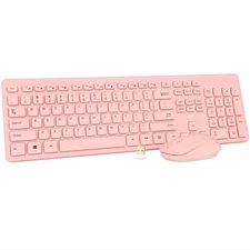 Wireless Keyboard and Mouse Combo - Standard Office PC Keyboard and Optical W...