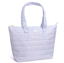 LoveShackFancy x Target Yoobi Everblooming Rosettes Ditsy Quilted Tote Bag Blue