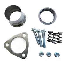 Fit Exhaust Flared Y Pipe Triangle Flange Repair Kit 2 1/4" Semi-Direct