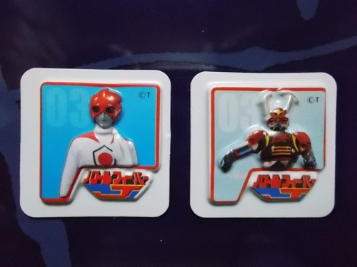 Super Sentai 35th anniversary Legend Card 3D magnet Red & Robo Power Rangers - Picture 74 of 106