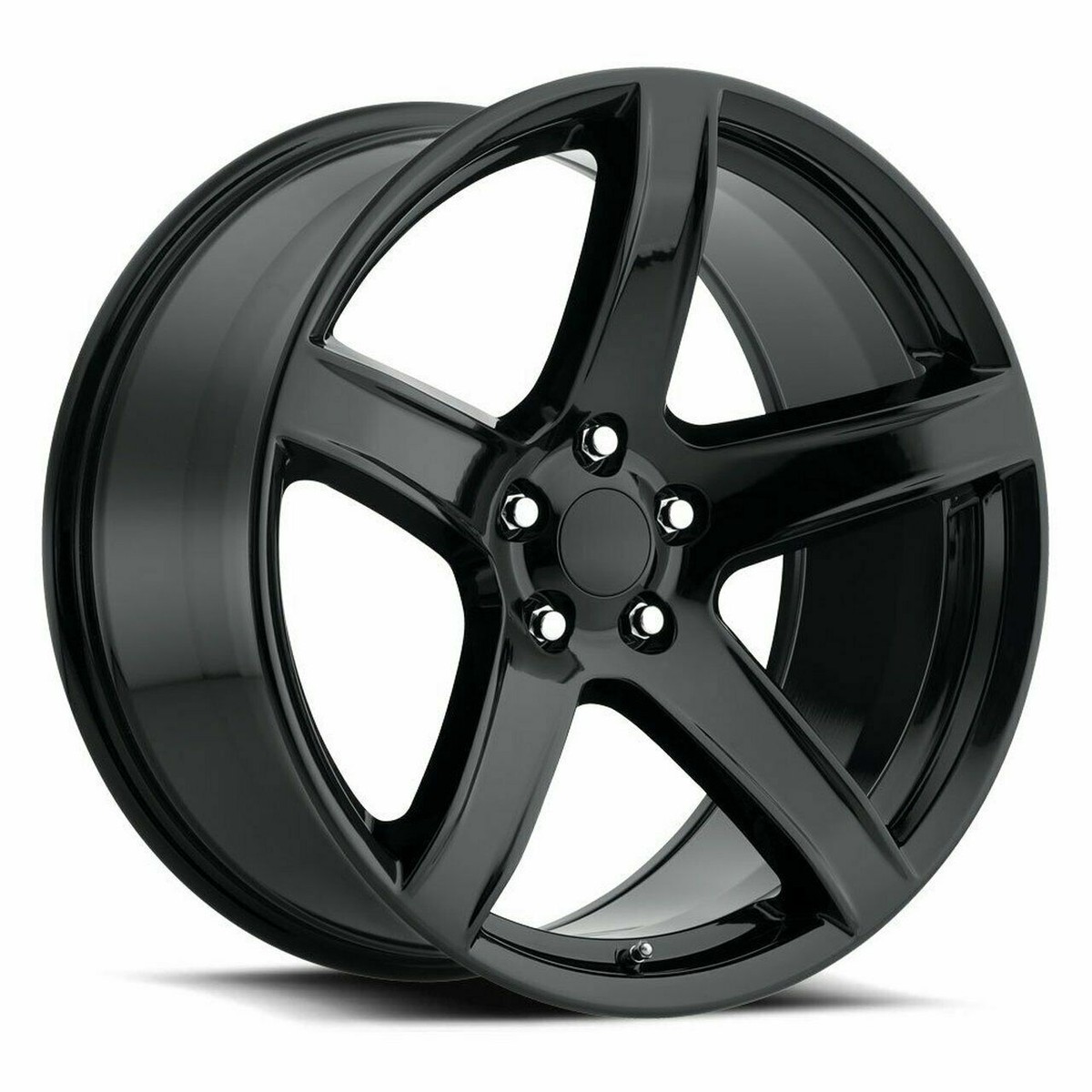 20x9.5/11 Hellraiser 5 HC2 Wheels SRT Style Gloss Black Challenger