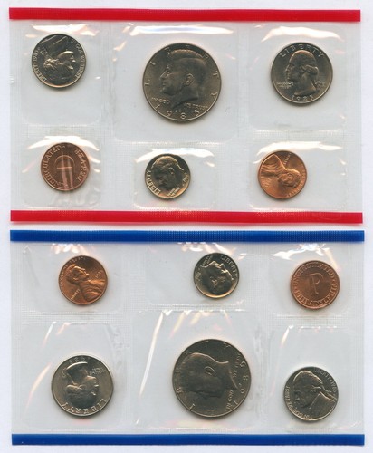 1985 Uncirculated U.S. Mint Set 10 Coins United States Philadelphia & Denver - Picture 2 of 4
