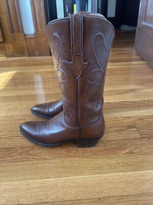 Bottes Cowboy Femme Lucchese - Taille 6B, Cuir Marron, Fabriquées USA, état Très Bon (occasion)