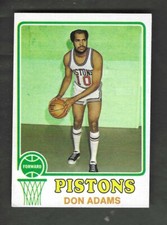 DON ADAMS 1973-74 TOPPS #139 EX+ DETROIT PISTONS