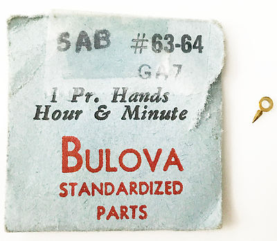 Aiguilles Horlogerie Bulova 5AB N°63-64 DAU.G10 Bleu [NOS]