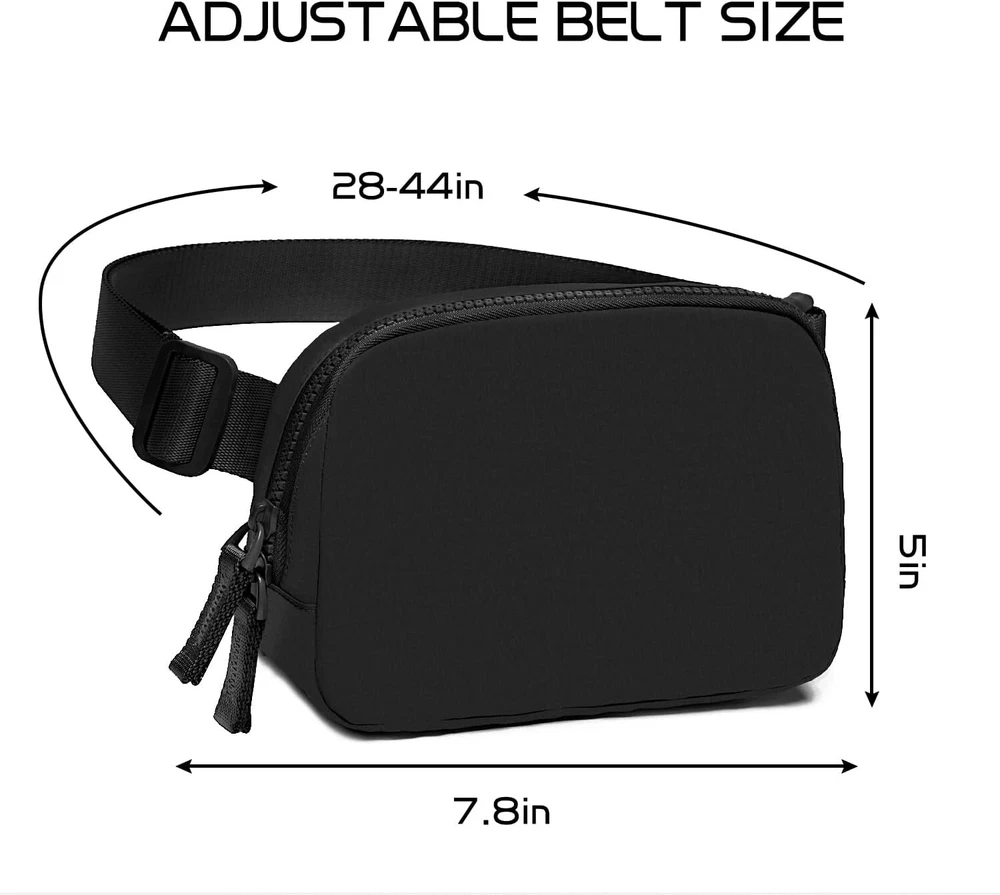 Women's Ivory Two-Way Zipper Belt Bag - Stylish Crossbody Fanny Pack