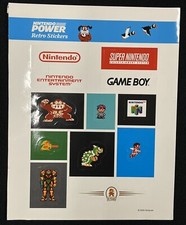 2005 Nintendo Power Retro Sticker Sheet