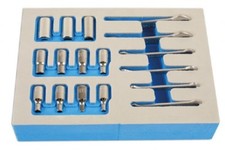 BA Spanner Wrench Set and Socket Set in Foam Storage Holder 0BA - 10BA 1/4"Drive