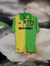 Manchester United 1992 - 1994 3rd third shirt jersey Umbro #7 CANTONA size S - M