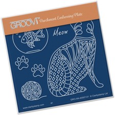 Groovi Plate CHOOSE ONE: Meow Baby Plate, Cat Baby Plate, Mice Baby Plate
