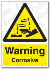 Warning Corrosive Sign