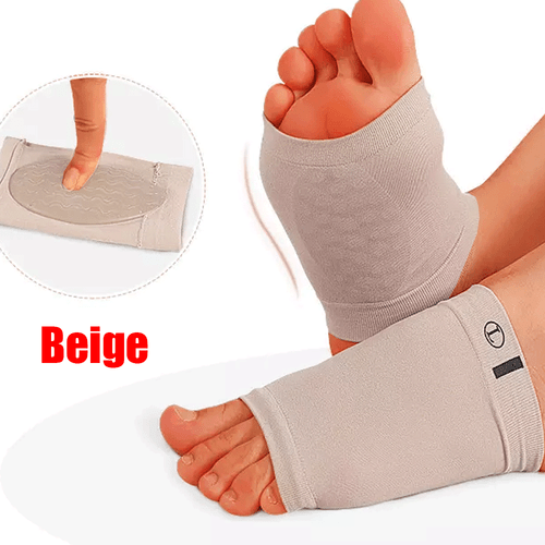 Arch Support Compression Sleeve Plantar Fasciitis Gel Pads Foot Wrap Ankle CFR - Picture 9 of 9