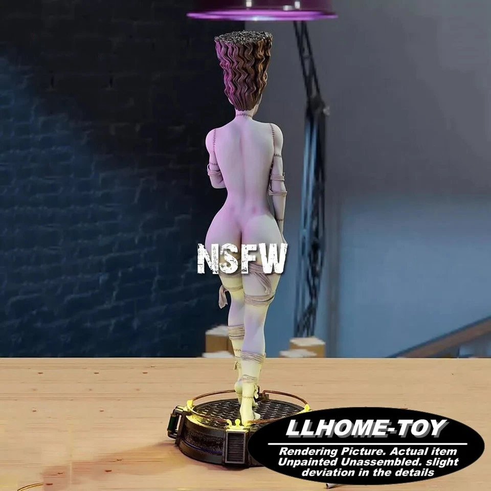 Bride of Frankenstein NSFW 1:6 Model Kit Unpainted 3d Print GK Statue Figure - Image 4 of 4