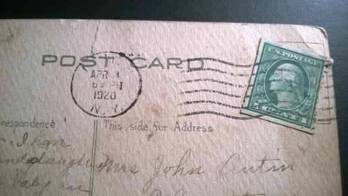 Antique Postcard 1920 "Baby born notice" Made in USA - Picture 4 of 4