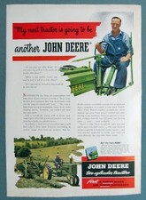 1948 John Deere Tractor Ad My Next Tractor is going to be another John Deere