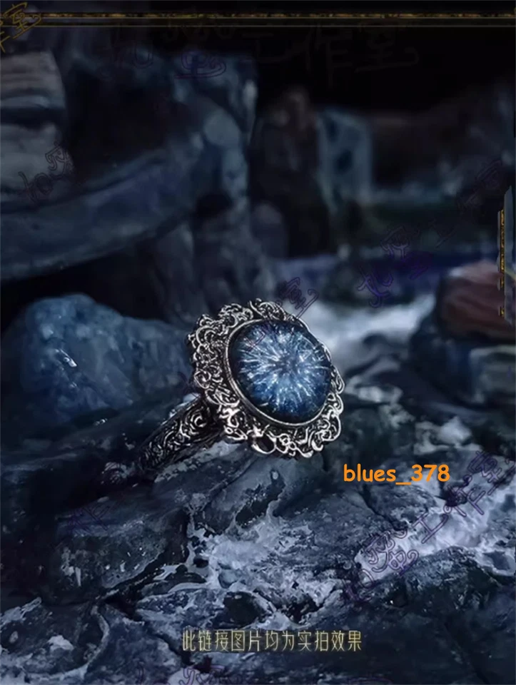 Handmade Princess of Moon Ranni Dark Moon Ring Copper/Silver Resin Jewelry Gift - Image 2 of 4