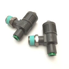 Lot of 2 SMC ASV510F Pneumatic Speed Exhaust Tee Controller 3/8" Tube x 1/2" NPT