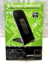 Wireless Charger 10W Max Fast Charging With LED Indicator Home Office NEW SEALED
