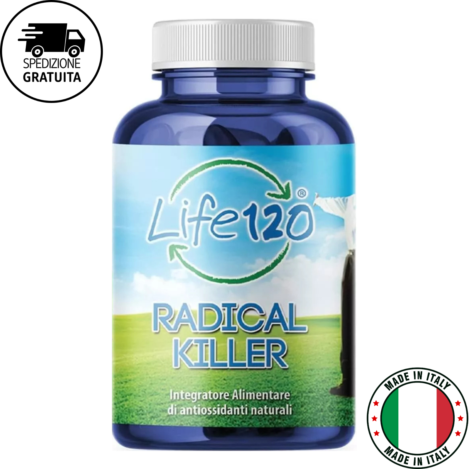 Life 120 | Radical Killer integratore di Antiossidanti Naturale | 90 Compresse