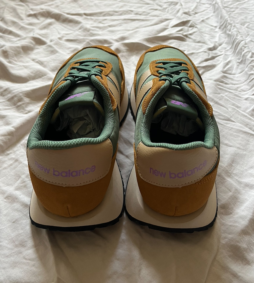 NEW BALANCE MENS BRAND NEW MS237IB SNEAKERS SIZE 11.5 BROWN/GREEN 