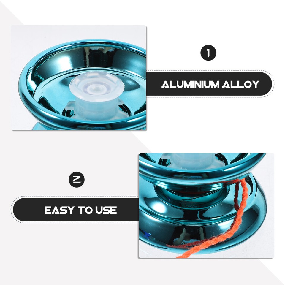 1 Set Funny Yoyo Ball Kids String Ball Toy Fin Motor Toy Alloy Yoyo