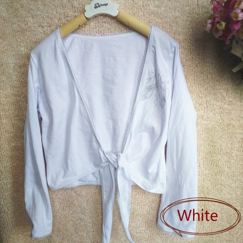AU SELLER Dance Ballet JAZZ Crossover Cotton Wrap Top Cardigan For Girls da034 - Picture 12 of 17