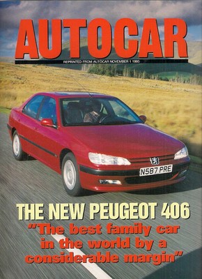 【カタログ】PEUGEOT 406&607 Peugeot 406 2.0 GLX Saloon Road Test 1995-96 UK Market Sales