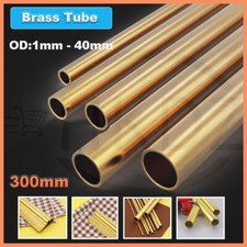 Brass Round Tube OD 1mm 2mm 3mm 4mm 5mm 6mm 7mm 8mm 9mm 10mm -40mm Lengths 300mm