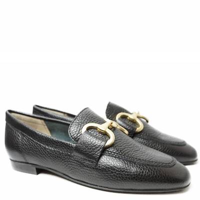 FRANCESCO BRUNELLI SOFT CALF LEATHER LOW HEEL LOAFER