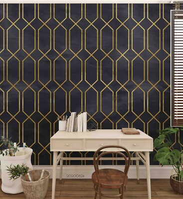 3D Geometric Art Decoration Self-adhesive Removable Wallpaper Murals Wall 281