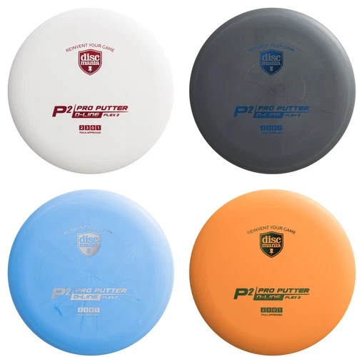 Discmania Disc Golf D-Line Flex 2 P2 Pro Putter - 2/3/0/1 - Choose Disc Color