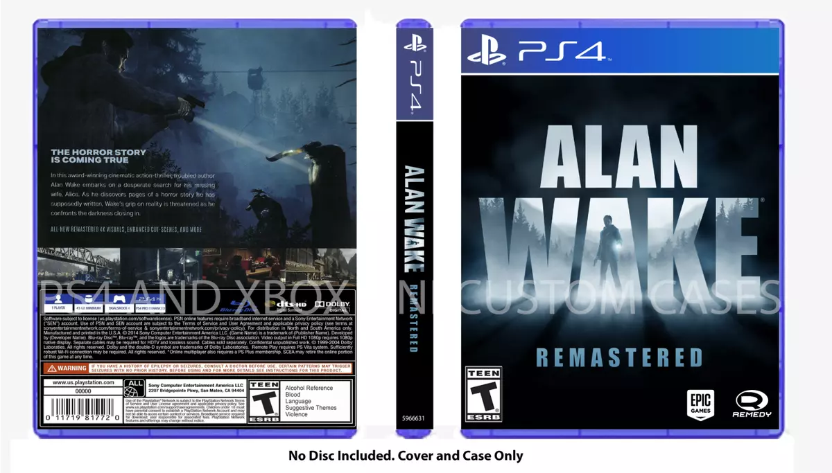 Sony PlayStation 5 Game Alan Wake Remastered PS5 Game Deals for Playstation  5 PS5 Game Disks