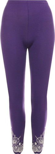 Pantaloni vita elasticizzati donna paillettes donna lunghezza intera fantasia pantaloni vita elasticizzati - Foto 6 di 8