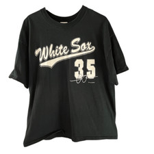 Vintage Chicago White Sox #35 Frank Thomas MLB Baseball T-Shirt 2004 Dynasty 2XL