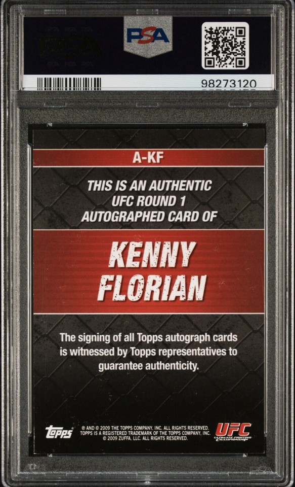 Carte UFC Kenny Florian Dédicacée - FA-KF - Objet De Collection
