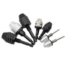 0.3-6.5mm 3.4mm Keyless Drill Bit Chuck Hex/Round Shank For Adapter Converter