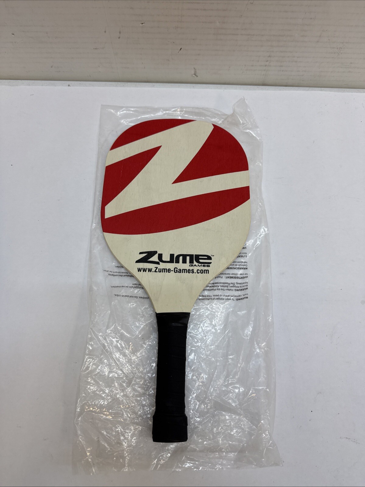 Zume Games Pickleball game wood paddle