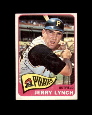 Jerry Lynch Signed Authentic 1965 Topps Pittsburgh Pirates Autograph